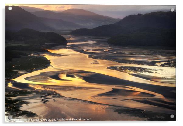 Mawddach Estuary at Dawn Acrylic by Peter Lovatt  LRPS