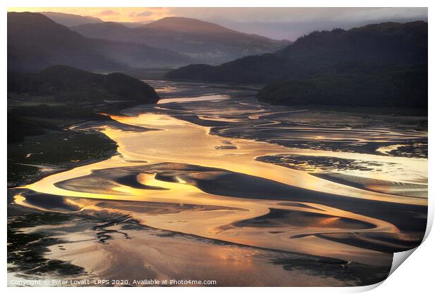 Mawddach Estuary at Dawn Print by Peter Lovatt  LRPS