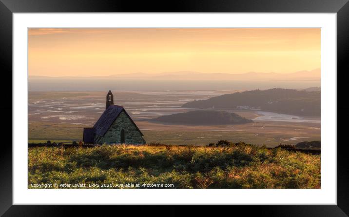 Saint Tecwyn's Church, Llandecwyn, Snowdonia Framed Mounted Print by Peter Lovatt  LRPS