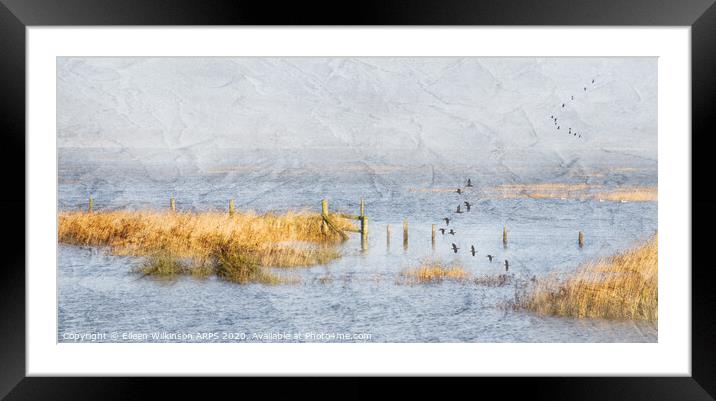Flood on the Marsh Framed Mounted Print by Eileen Wilkinson ARPS EFIAP