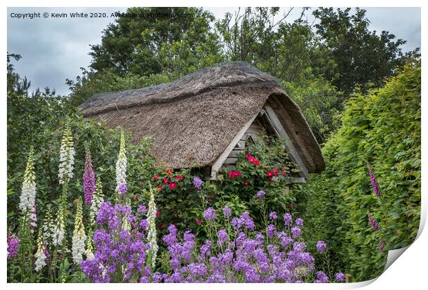 English thatched roof Print by Kevin White