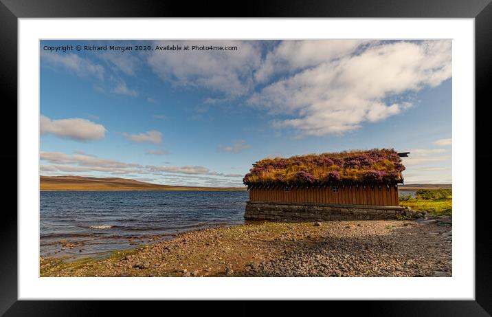 Boat House on Loch Loyal Framed Mounted Print by Richard Morgan