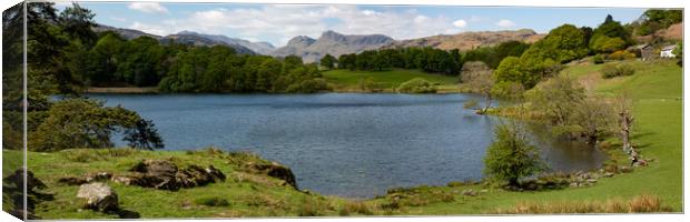 Loughrigg Tarn Canvas Print by Roger Green