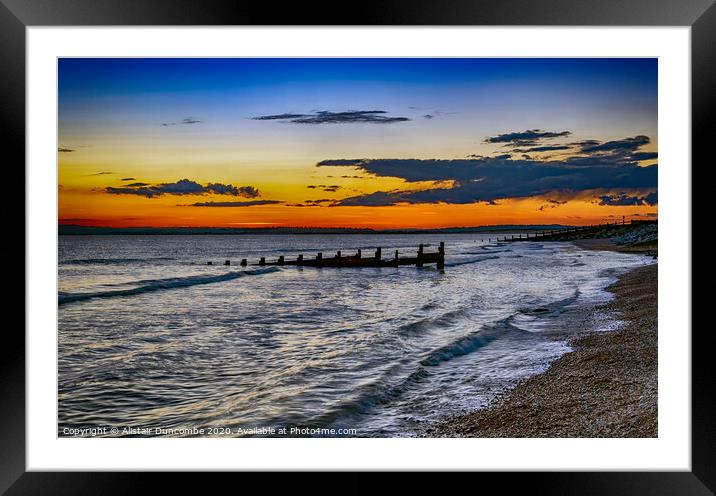 Camber Sky  Framed Mounted Print by Alistair Duncombe
