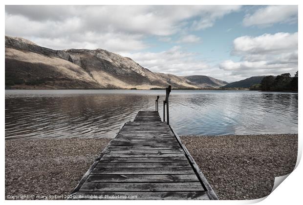 Dive Right Into Loch Maree Print by mary spiteri