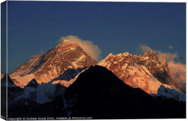 Mt. Everest Canvas Print by Sudeep Suwal