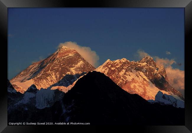 Mt. Everest Framed Print by Sudeep Suwal