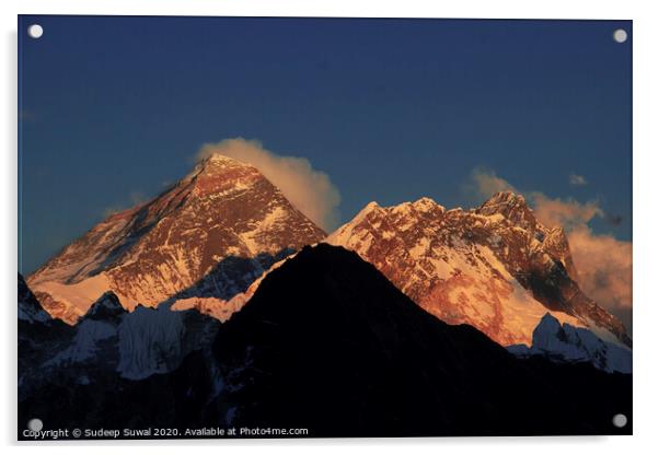 Mt. Everest Acrylic by Sudeep Suwal