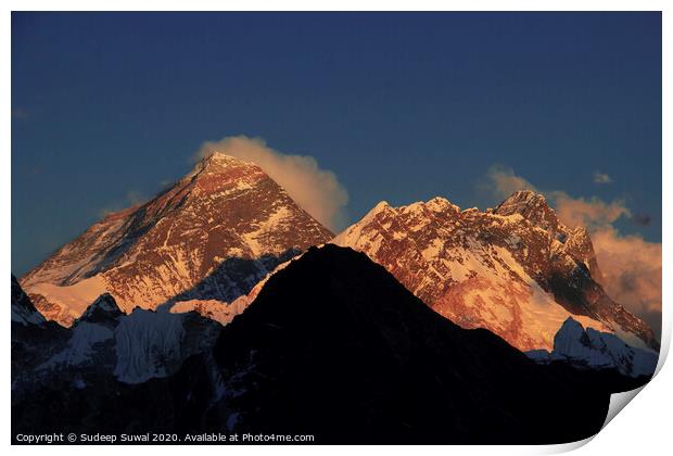 Mt. Everest Print by Sudeep Suwal
