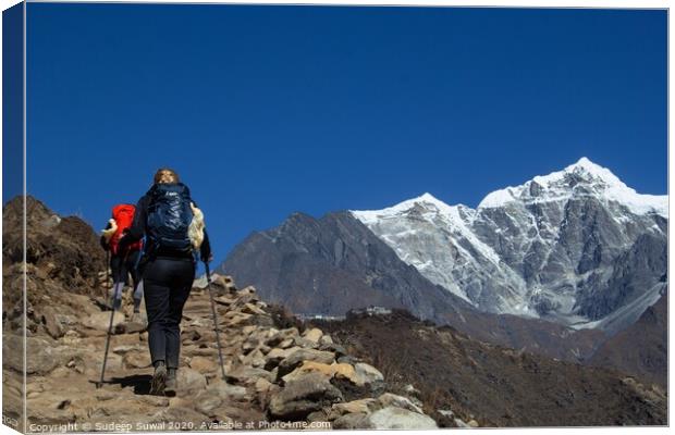 Outdoor mountain Canvas Print by Sudeep Suwal