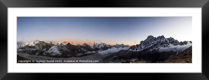 Outdoor mountain Framed Mounted Print by Sudeep Suwal