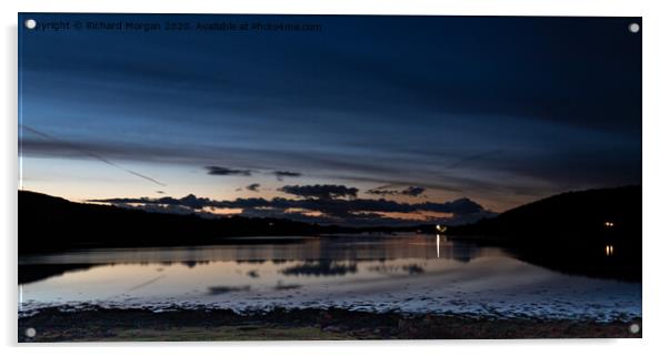 Sunset over Loch Dunvagan Acrylic by Richard Morgan