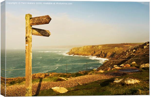 Land's End to Sennen Cove Coast Path Canvas Print by Terri Waters