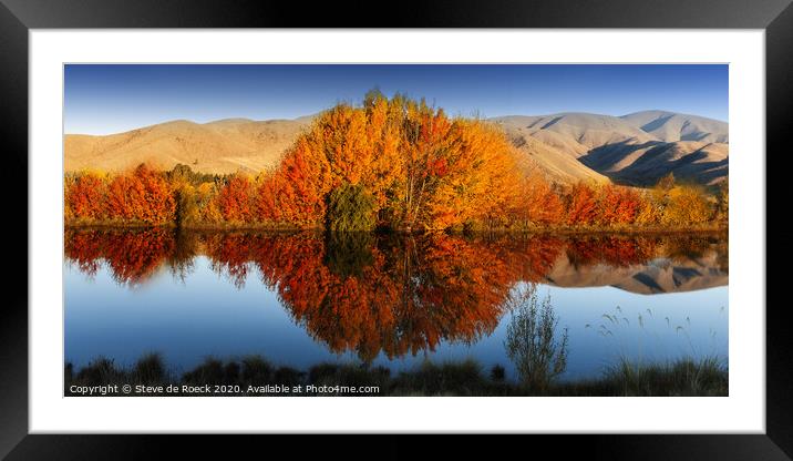 Autum Glory Framed Mounted Print by Steve de Roeck