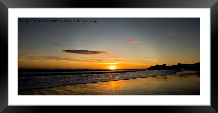 Super September Seaton Sluice Sunrise Panorama Framed Mounted Print by Jim Jones