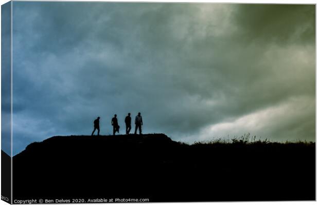 United by the Welsh Sky Canvas Print by Ben Delves