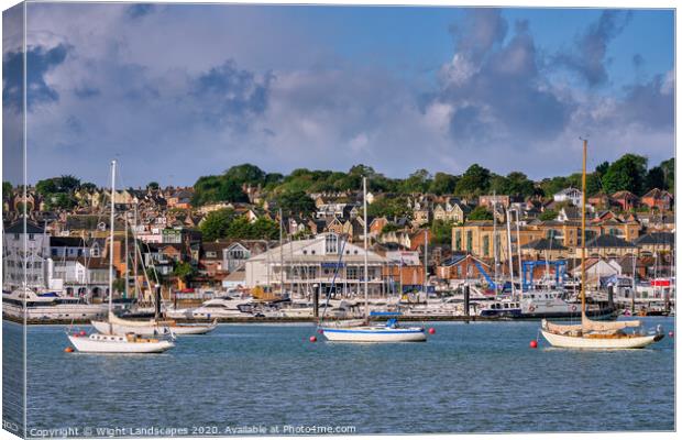 Cowes Yacht Haven Canvas Print by Wight Landscapes