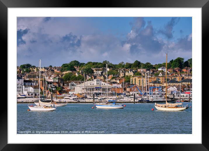Cowes Yacht Haven Framed Mounted Print by Wight Landscapes