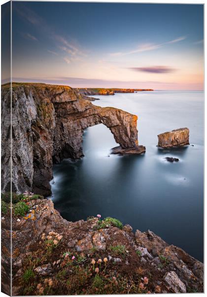 Green Bridge of Wales Canvas Print by Karl McCarthy