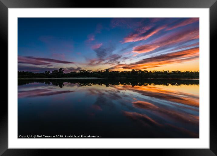 Tickton Mere Framed Mounted Print by Neil Cameron
