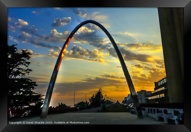 Memorial Arch Framed Print by David Shackle