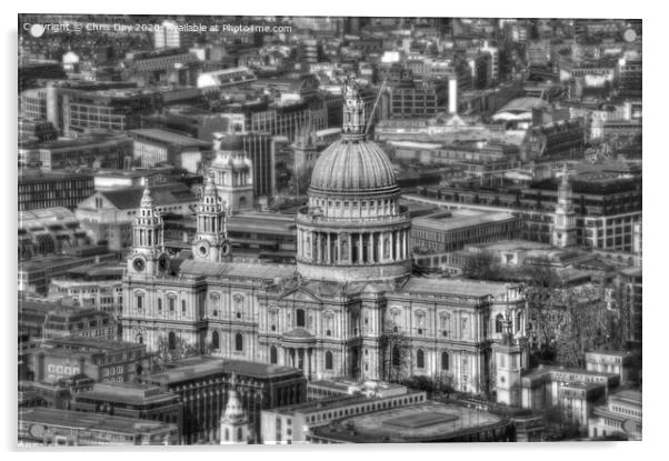 St Pauls Cathedral Acrylic by Chris Day