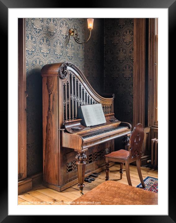 Upright piano in the  Countrylife museum in Castlebar county Mayo, Ireland Framed Mounted Print by Frank Bach