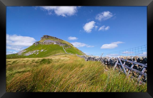 Pen-Y-Ghent in the Yorkshire Dales  Framed Print by Tony Keogh