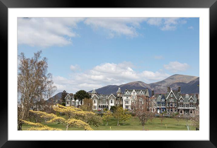 Keswick town Framed Mounted Print by Mike Hughes