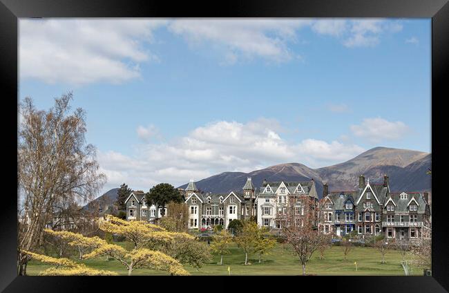 Keswick town Framed Print by Mike Hughes