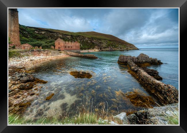 Porth Wen Brickworks Framed Print by Peter Anthony Rollings