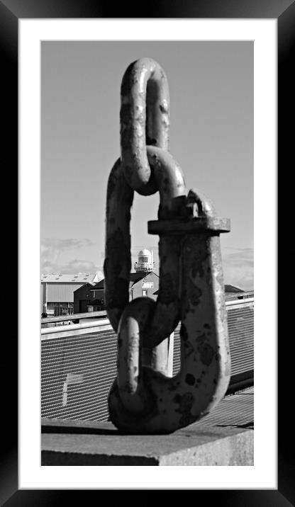 Lighthouse at Ayr harbour, South Ayrshire,  Framed Mounted Print by Allan Durward Photography