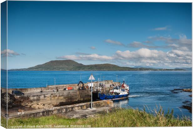 Clare Island seen from Roonah Quay in county Mayo, Ireland Canvas Print by Frank Bach