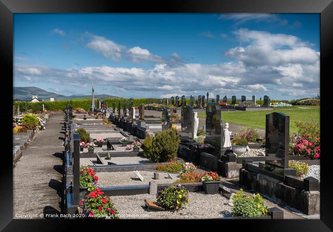 Graveyard in Killadoon county Mayo, Ireland Framed Print by Frank Bach