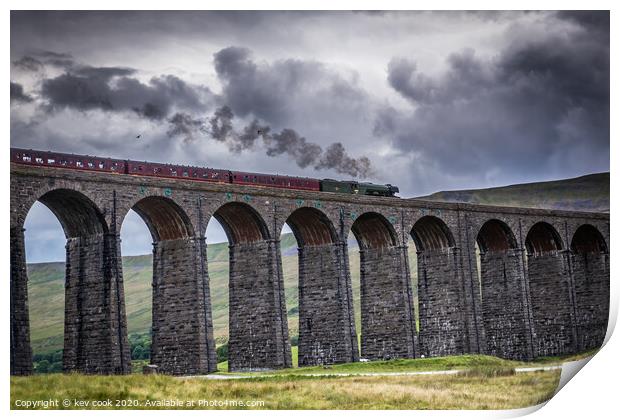 Ribblehead viaduct Print by kevin cook