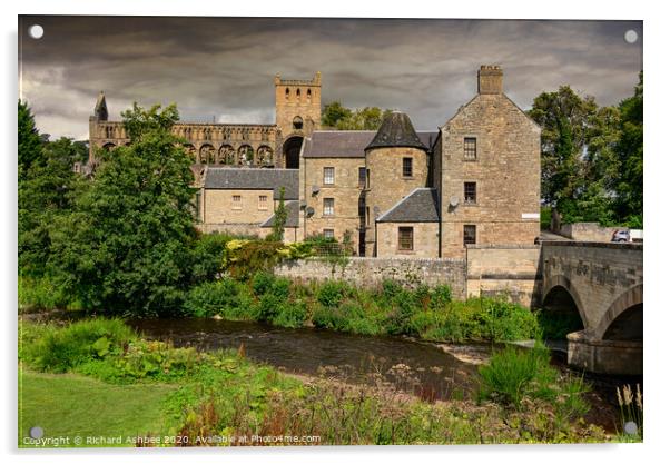 Jedburgh Abbey, Scotland  Acrylic by Richard Ashbee