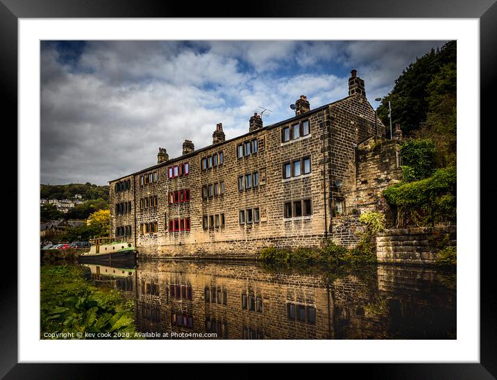 Reflections of a mill Framed Mounted Print by kevin cook