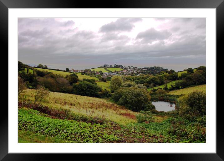 View Over Holcombe Village at Teignmouth Framed Mounted Print by Jeremy Hayden