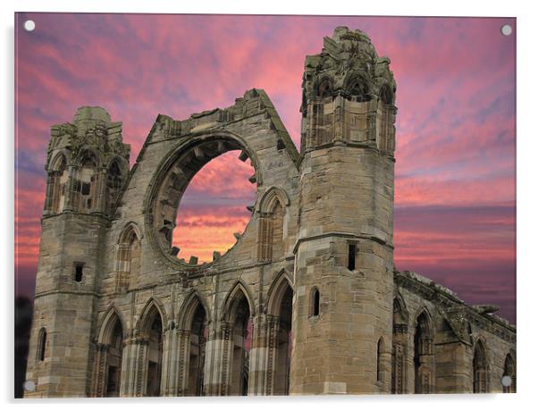 Elgin Cathedral Acrylic by Jacqi Elmslie