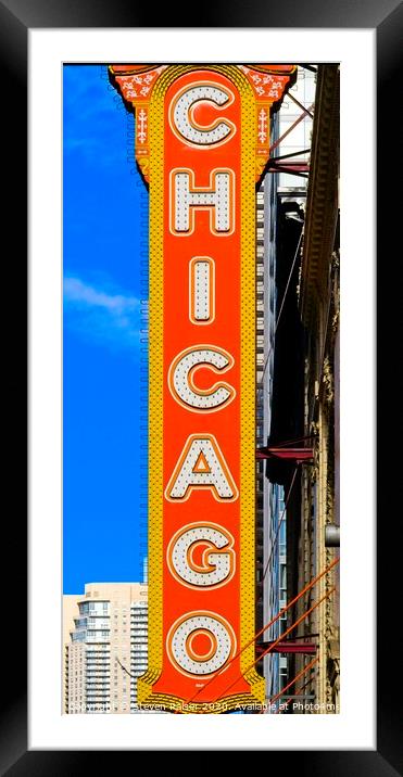 Chicago Sign Framed Mounted Print by Steven Ralser