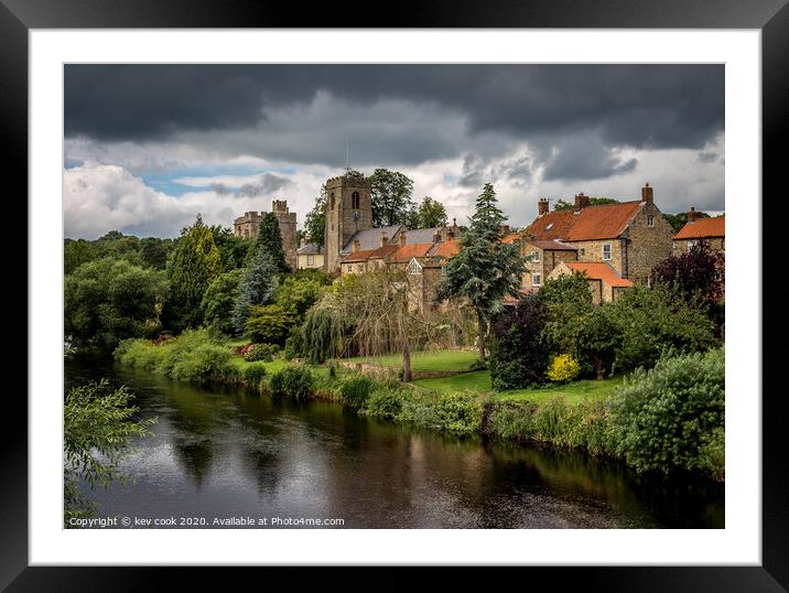 West Tanfield Framed Mounted Print by kevin cook
