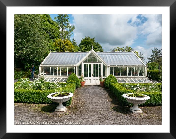 Belvedere house greenhouse, Ireland Framed Mounted Print by Frank Bach