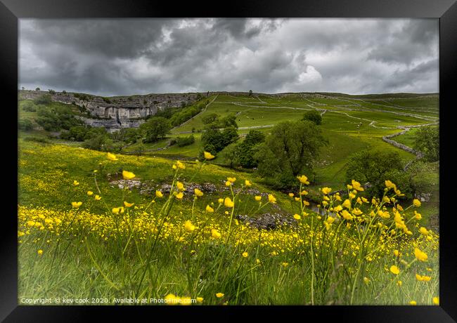 Malham cove Framed Print by kevin cook