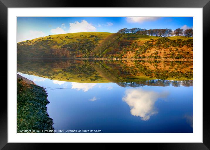 Meldon Reservoir, Dartmoor Framed Mounted Print by Paul F Prestidge