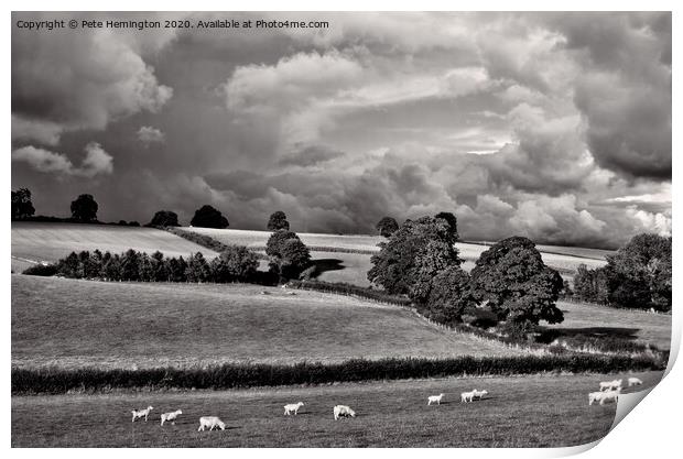 Hele Payne farm Print by Pete Hemington
