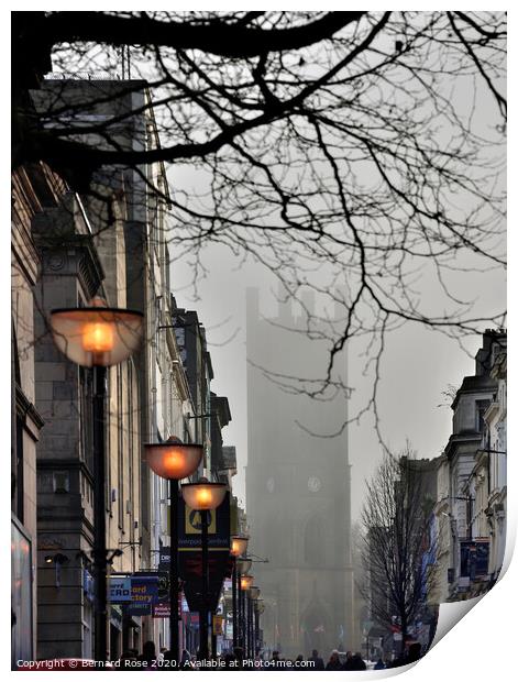 Bold Street, Liverpool Print by Bernard Rose Photography