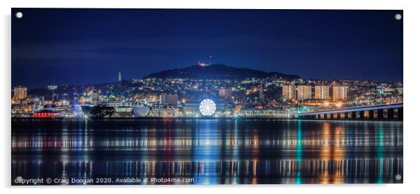 Dundee City Panoramic Acrylic by Craig Doogan