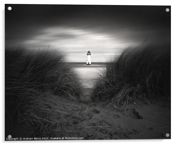 Point of Ayr – Talacre Lighthouse Acrylic by Graham Binns