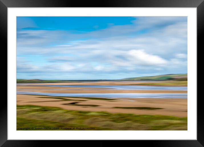 Estuary view Framed Mounted Print by Judith Flacke