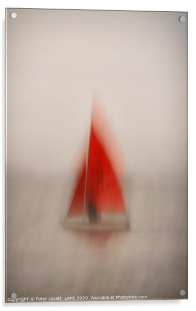 Red Sails Acrylic by Peter Lovatt  LRPS